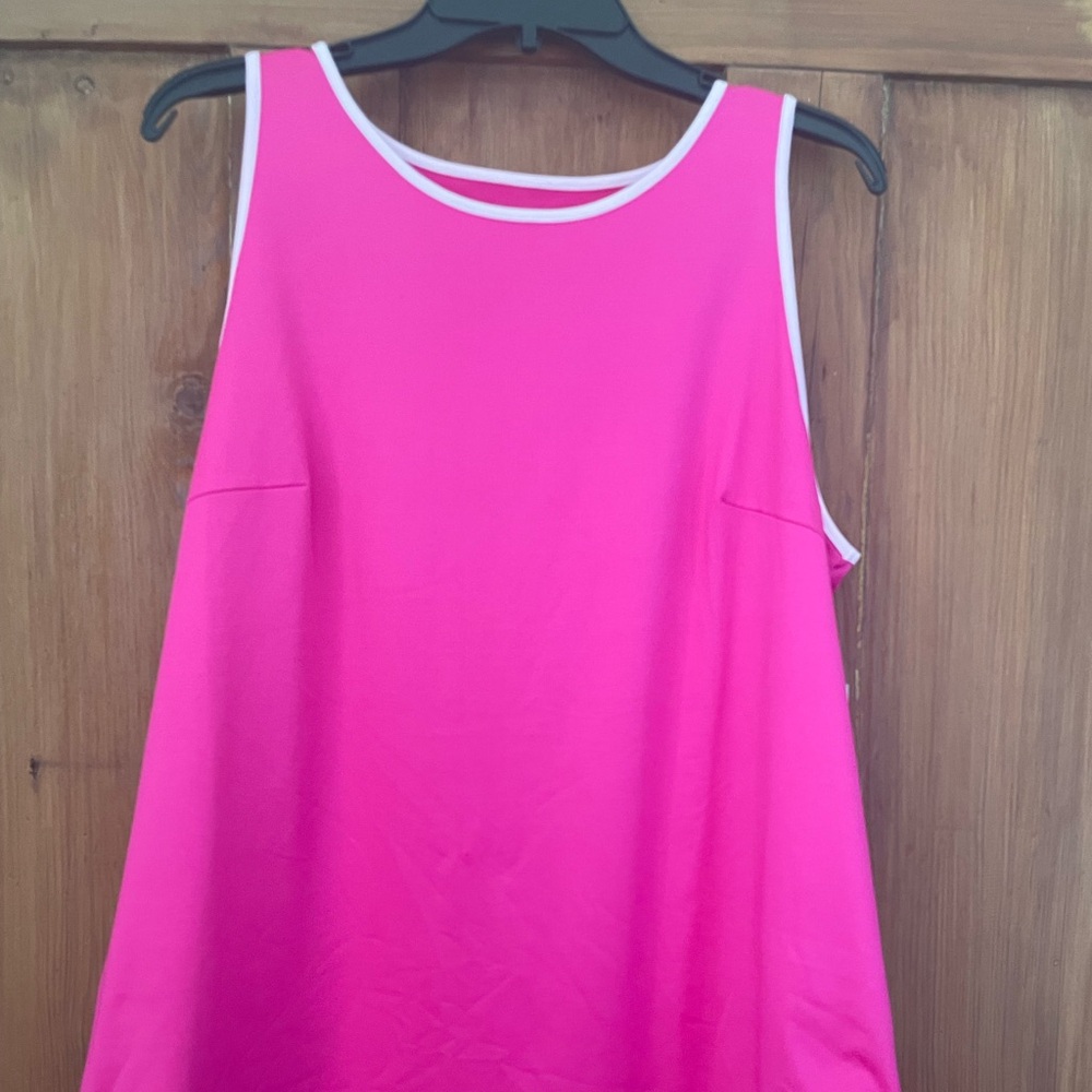 NWT Crown & Ivy Rave Pink Athleisure Knit Tank Top XL